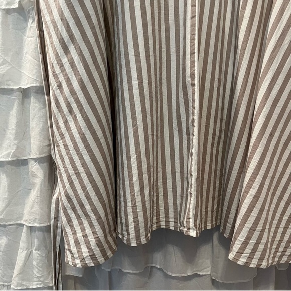 torrid Cotton Stripe Tie Waist Poplin Shirt Dress w/ Pockets - Size 6X - Picture 6 of 14